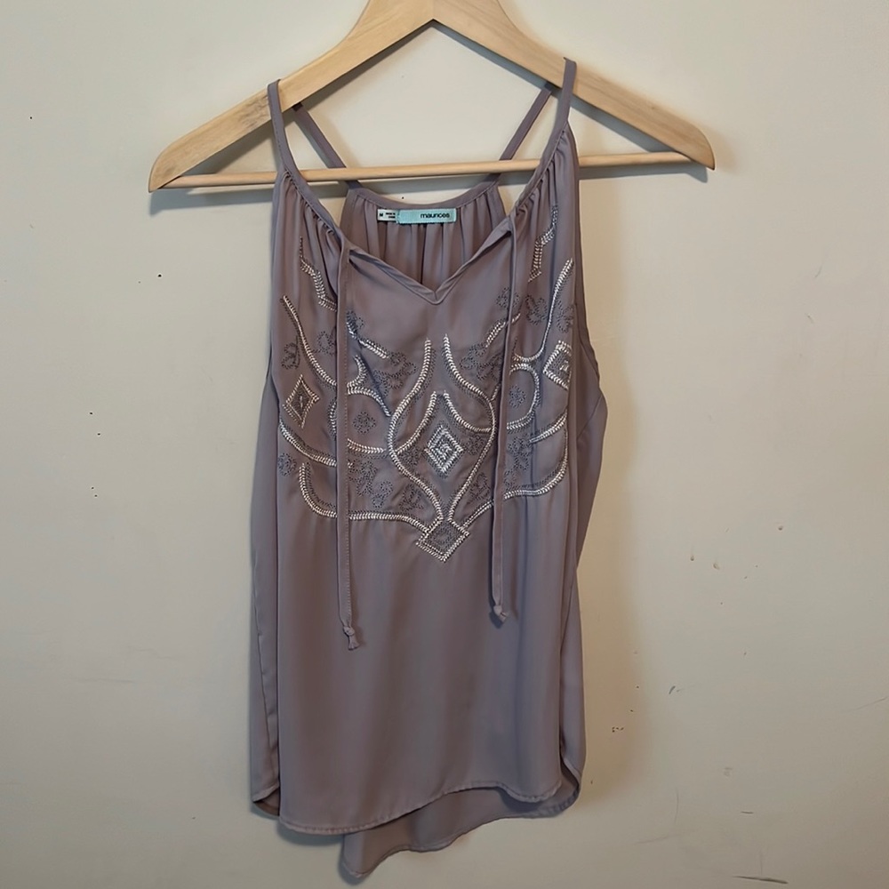 Maurices Gray Tank Top Size M